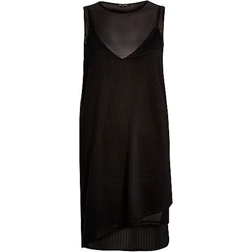 jacques-vertuk Black layered mesh jersey dress 688535 women Dresses