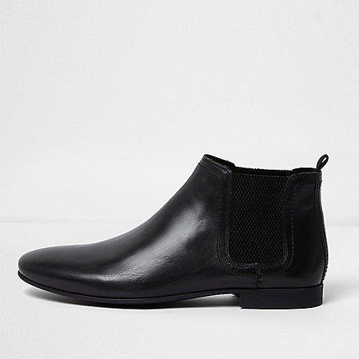 jacques-vertuk Black leather chelsea boots 302466 men Shoes / Boots Boots