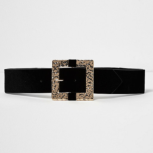 jacques-vertuk Black leather square buckle belt 706749 women Accessories Belts