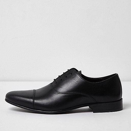 jacques-vertuk Black leather toe cap Oxford shoes 302478 men Shoes / Boots Shoes