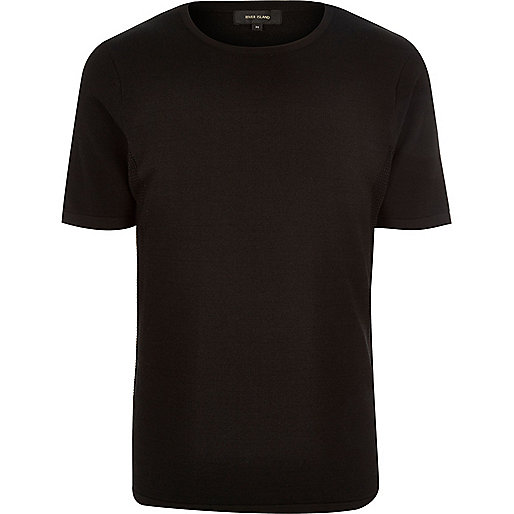 river island carrie jeans,jacques-vertuk Stores Black mesh detail short sleeve sweater men 286980