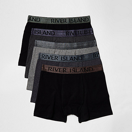 jacques-vertuk Black metallic waistband boxers multipack 300823 men Underwear Boxer Shorts