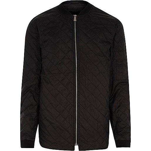 jacques-vertuk Black Only & Sons quilted bomber jacket 301394 men Coats / Jackets Jackets