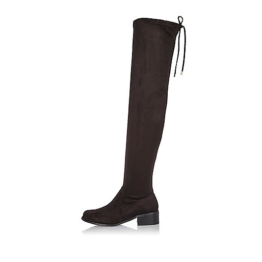 jacques-vertuk Black over the knee flat boots 686715 women Seasonal Offers