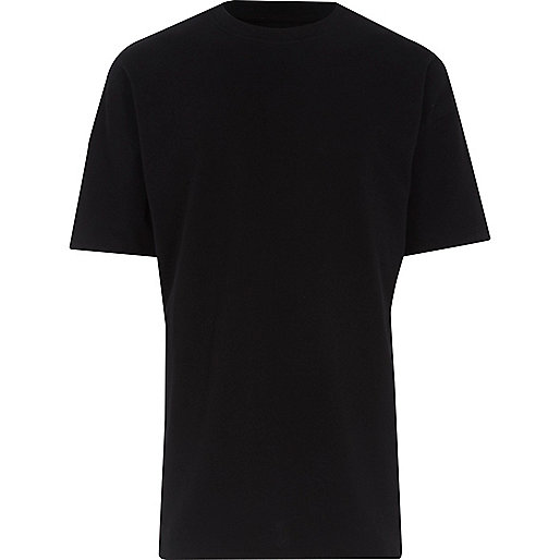 jacques-vertuk Black oversized short sleeve T-shirt 301897 men T-Shirts / Vests