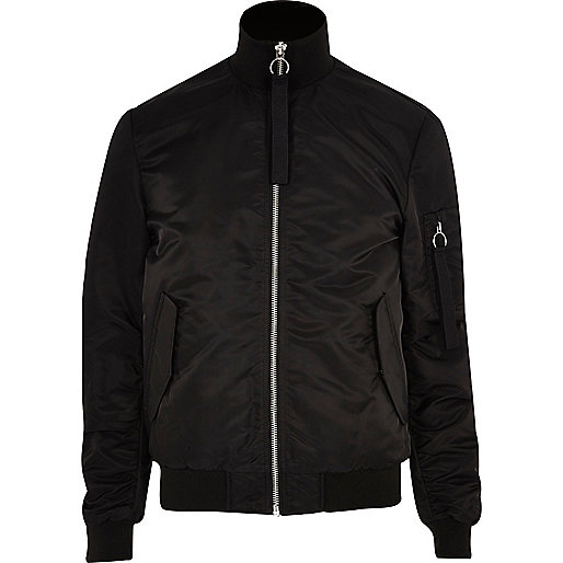 river island boyswear sale,jacques-vertuk Uk Online Sales Black padded funnel neck bomber jacket Coats / Jackets Sale men