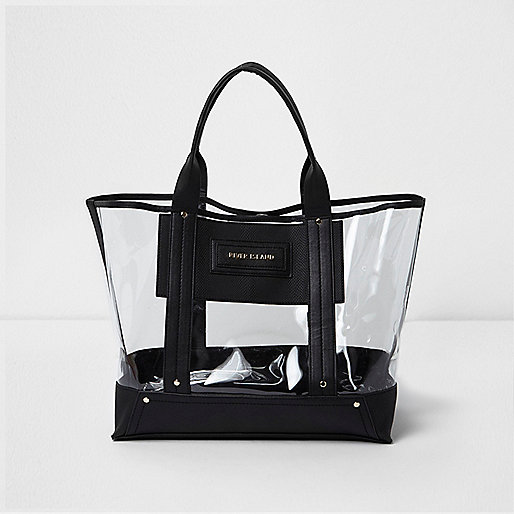 jacques-vertuk Black perspex beach tote bag 706833 women Bags / Purses Shopper & Tote Bags