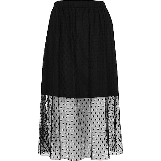 river island ri monogram bag,jacques-vertuk New Stores Black polka dot tulle midi skirt Skirts Sale women