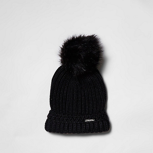 black suede ankle boots river island,jacques-vertuk Online Ireland Black pom pom beanie hat Hats Accessories women