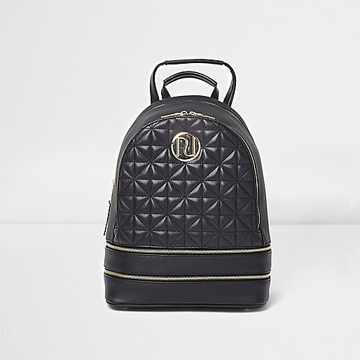 bags on sale in river island,jacques-vertuk UK Sale Black quilted backpack women 704535