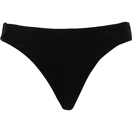 river island purple top,jacques-vertuk Outlet Black rib high leg bikini bottoms women 707745