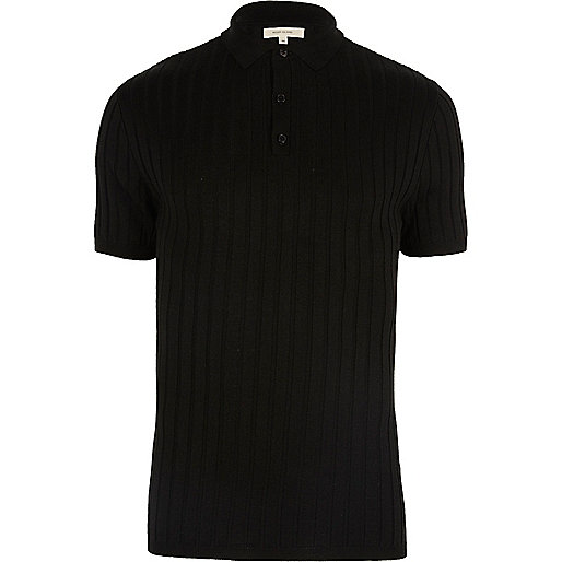 river island grey coat,jacques-vertuk Sale Black ribbed muscle fit polo shirt men 297240