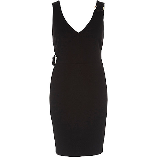 jacques-vertuk Black ring detail bodycon dress 702224 women Dresses