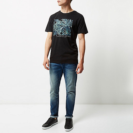 river island tiger dress,jacques-vertuk Outlet Black Rio Brazil print longline T-shirt men 296378