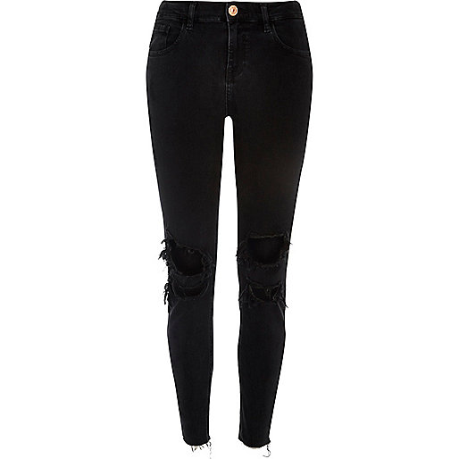 mens long coat river island,jacques-vertuk Shop Black ripped Alannah relaxed skinny jeans women 690820