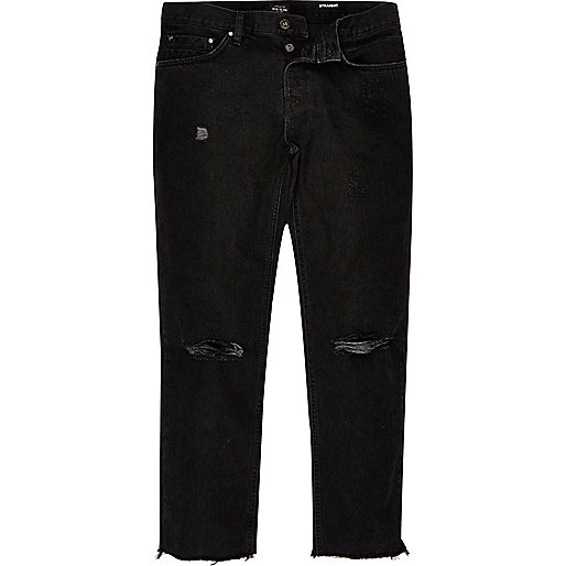 molly jeans river island sale,jacques-vertuk Ladies Denim Shirt Black ripped Dean straight jeans Jeans Sale men