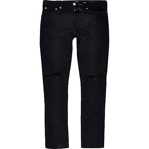 river island plus jeans,jacques-vertuk South Africa Black ripped Dylan slim jeans men 285517