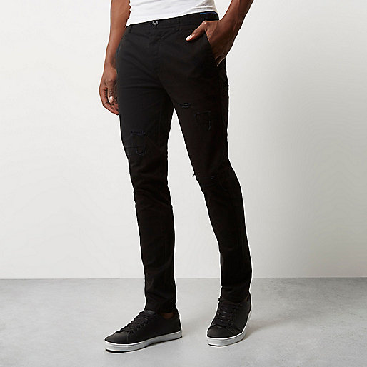 yellow wedges river island,jacques-vertuk Stores Black ripped skinny chino pants men 297832