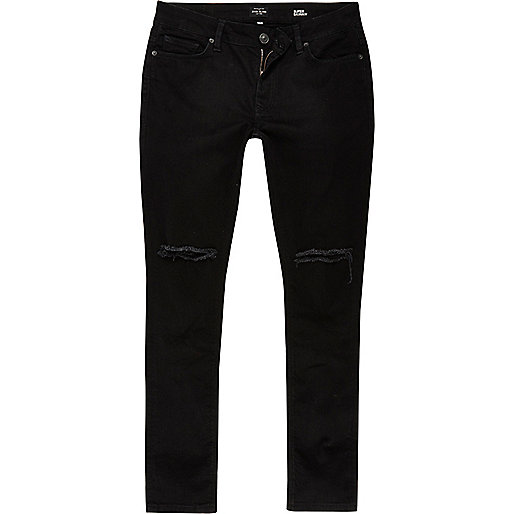 jacques-vertuk Black ripped super skinny Danny jeans 294530 men Jeans Super Skinny