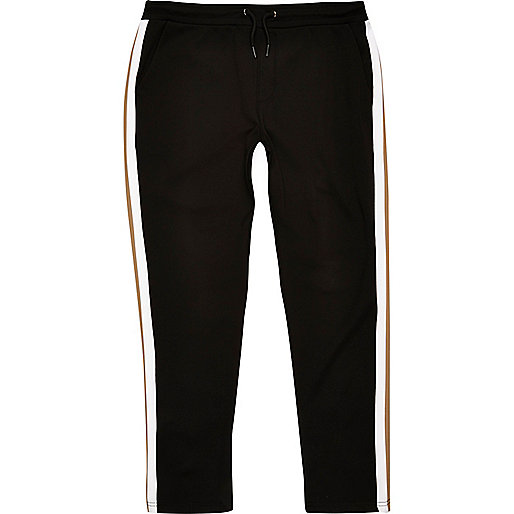 river island account,jacques-vertuk Shop Black side stripe joggers men 298653