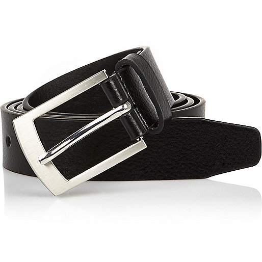 jacques-vertuk Black silver tone buckle belt 270974 men Accessories Belts