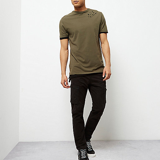 river island bootcut jeans,jacques-vertuk Shopping Online Sale Black skinny fit cargo pants Pants Sale men