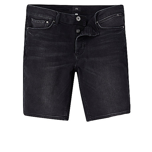 river island boots and shoes,jacques-vertuk Sale Black skinny fit denim shorts men 303724