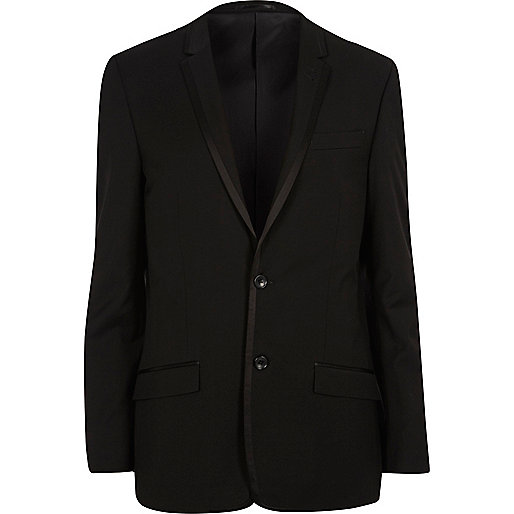 jacques-vertuk Black skinny fit suit jacket 293111 men Seasonal Offers