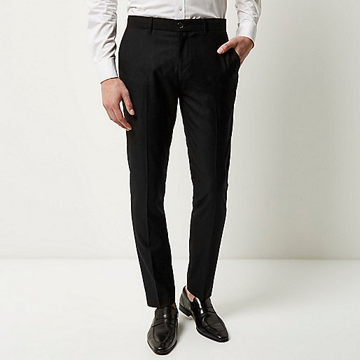 jacques-vertuk Black skinny smart pants 300008 men Trousers Smart Trousers