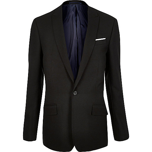 jacques-vertuk Black slim fit suit jacket 292821 men Seasonal Offers