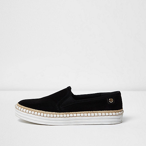 river island sale ladies,jacques-vertuk South Africa Black slip on espadrille flatform plimsolls women 695470