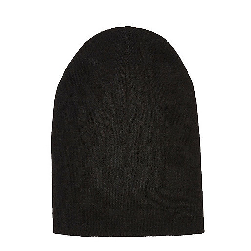 jacques-vertuk Black slouchy knit beanie hat 292453 men Accessories Hats