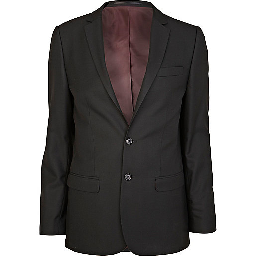 jacques-vertuk Black smart woven skinny suit jacket 265340 men Suits