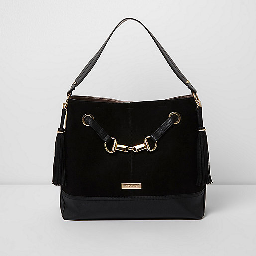 river island clutch purse,jacques-vertuk UK Sale Black snaffle front underarm slouch bag women 709144