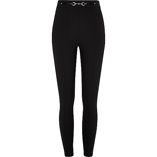 river island flared jeans,jacques-vertuk Online Black snaffle high waisted skinny pants women 706642