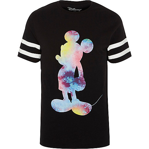 jacques-vertuk Black sporty Mickey Mouse slim fit T-shirt 302063 men T-Shirts / Vests T-shirts