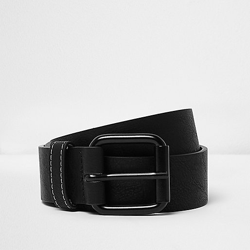 large black river island bag,Online jacques-vertuk Black square buckle jeans belt Belts Accessories men