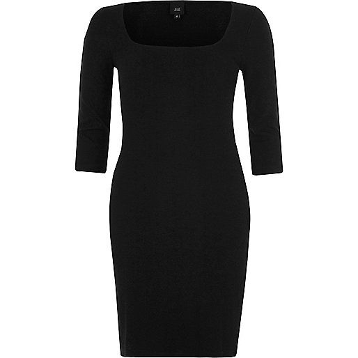 amelie skinny jeans,jacques-vertuk New Jeans Black square neck bodycon midi dress Bodycon Dresses Dresses women