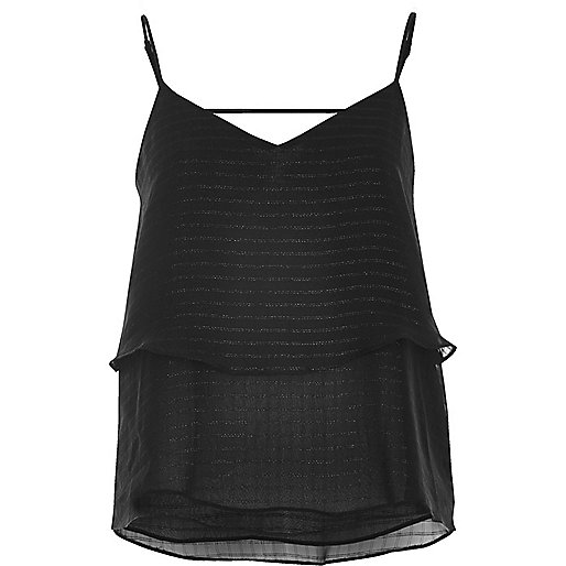 ladies river island trainers,jacques-vertuk Shop Black stripe layered cami top women 690913