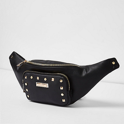 river island pink snake bag,Island River Black studded bum bag Bumbags Bags / Purses women