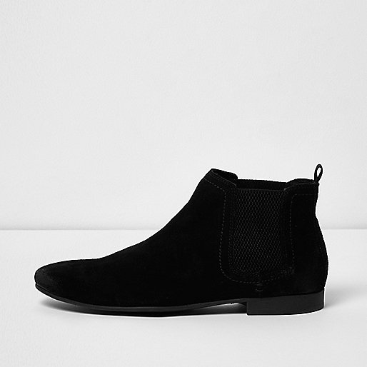 river island at next,Kids Clothes jacques-vertuk Black suede chelsea boots Boots Shoes / Boots men