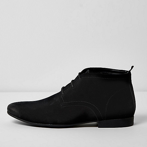 jacques-vertuk Black suede chukka boots 300922 men Shoes / Boots Boots