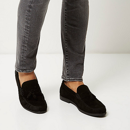 river island blue light discount,jacques-vertuk It Black suede tassel loafers Shoes Shoes / Boots men