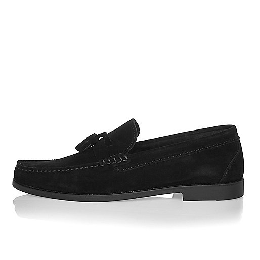 river island blue light discount,jacques-vertuk It Black suede tassel loafers Shoes Shoes / Boots men