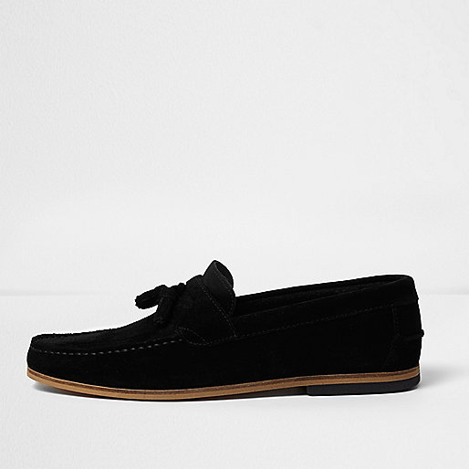 jacques-vertuk Black suede tassel loafers 302236 men Shoes / Boots Shoes