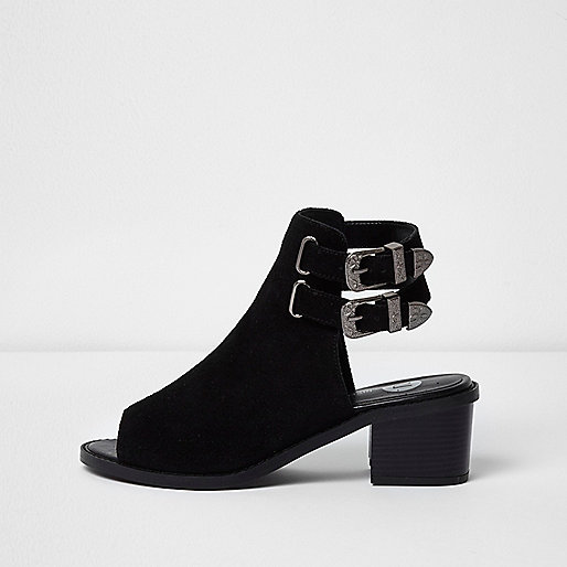 river island black wedges for women,Dresses jacques-vertuk Black suede western style peep toe shoe boot Boots Shoes / Boots women