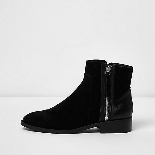 river island midi dress sale,jacques-vertuk London Black suede zip side ankle boots women 706395