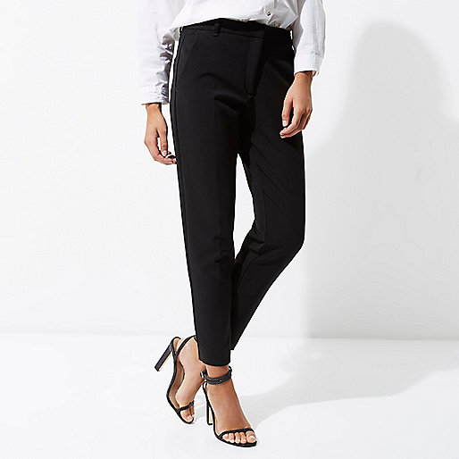 river island black ruched dress,jacques-vertuk Outlet Black tapered smart pants Tapered Pants Pants women