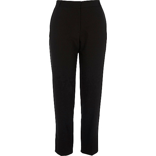 jacques-vertuk Black tapered smart pants 703502 women Trousers Tapered Trousers