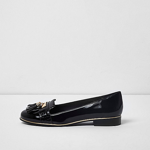 river island green bag,jacques-vertuk Stores Black tassel patent loafers women 709924